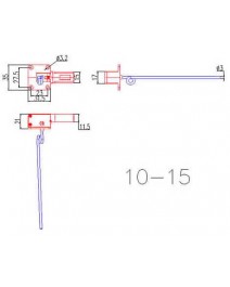 Elektrik-Einziefahrwerk 3-Beine 10-15 90°