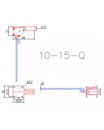 Elektrik-Einziefahrwerk 3-Beine 10-15 90°