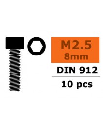 Vis cylindrique six-pans M2.5X8 10x