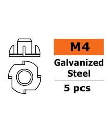 Ecrou blindé galvanisé M4 5x