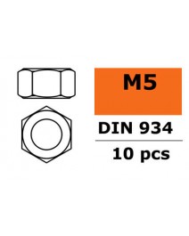 Ecrou hexagonal galvanisé M5 10x