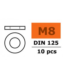 Unterlegscheibe M8 galvanisiert 10x