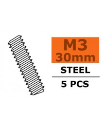 Gewindestange M3X30 Stahl 5x