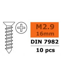 Senk-Blechschraube 2,9X16 10x