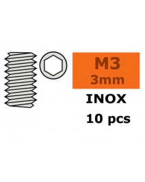 Gewindestift Innensechskant M3X3 10x