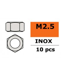 Sechskantmutter M2,5 Inox 10x