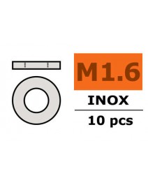 Unterlegscheibe M1,6 Inox 10x