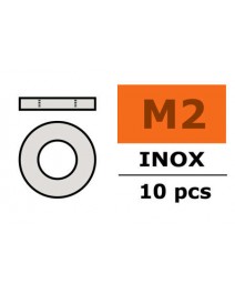 Unterlegscheibe M2 Inox 10x