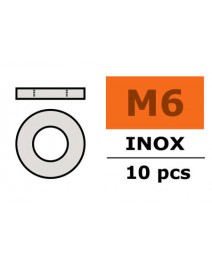 Unterlegscheibe M6 Inox 10x