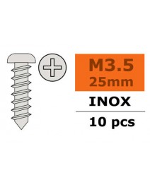 Linsen-Blechschraube 3,5X25 10x