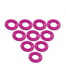 Rondelles Alu M3 0.5mm Pink 10Pce