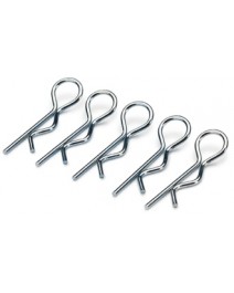 Body clips small silver