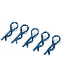 Body clips small blau