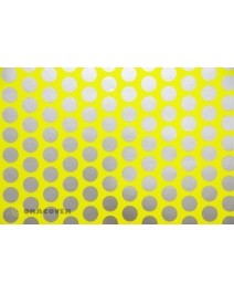 Oracover FUN 1 rond 16mm jaune fluo/argent 2m