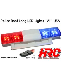 Kit lumière Led Police Roof Long Lights V1 6 modes