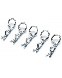 Body clips medium silver