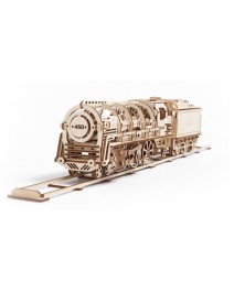 UGEARS Locomotive à vapeur avec tender