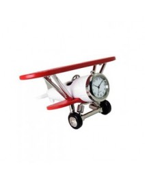 Siva Clock Flugzeug Rot